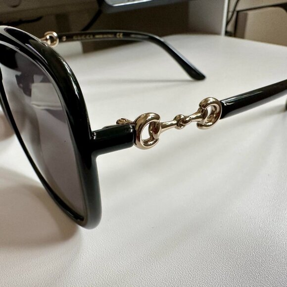 Gucci Horsebit Black Sunglasses GG0893S - Picture 4 of 6